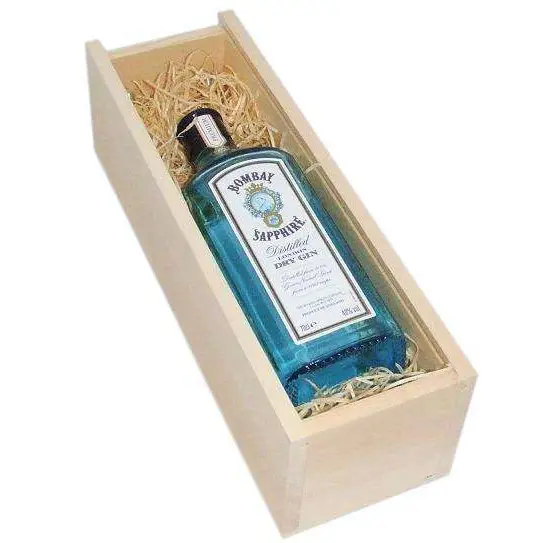 Bombay Sapphire Gin In Wooden Gift Box